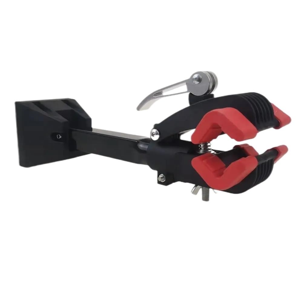 Soporte Bicicleta Reparación de bicicletas duradera Soporte reparación pared duradero con altura ajustable Fuerte capacidad carga for facilitar(Red)