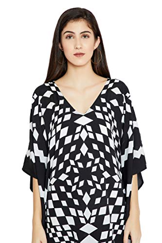 Image of Oussum Women Kaftan Plus Size Polyester Summer Lightweight Caftan Swimsuit Cover Ups Maxi African Mumu Lounge House Dress