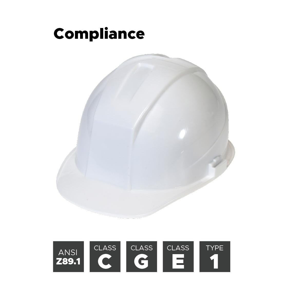 Liberty DuraShell HDPE Cap Style Hard Hat with 4 Point Ratchet Suspension, Hi-Vis Orange (Case of 6)