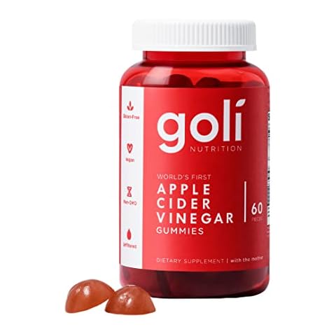 Goli Apple Cider Vinegar Gummy Vitamins - 60 Count - Vitamin B12, Gelatin-Free, Gluten-Free, Vegan & Non-GMO Cover