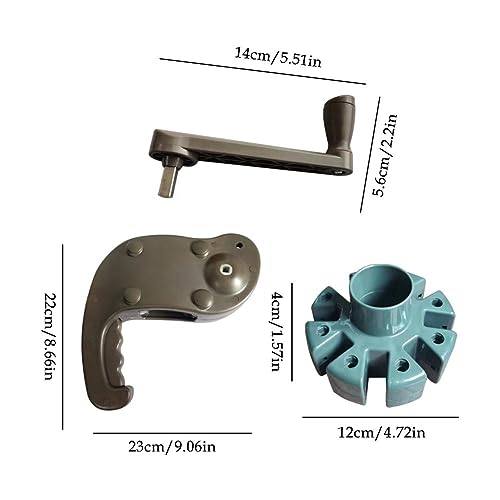 Pièces de rechange parasol avec manivelle robuste et support de table stable - 6