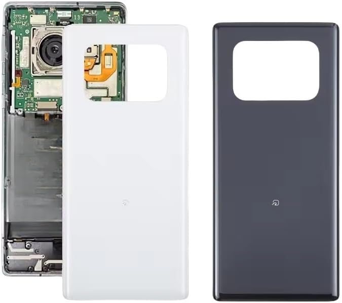 for Sharp Aquos R6 (2021) – Compatible Replacement Battery Back Cover Rear Housing Case (White)