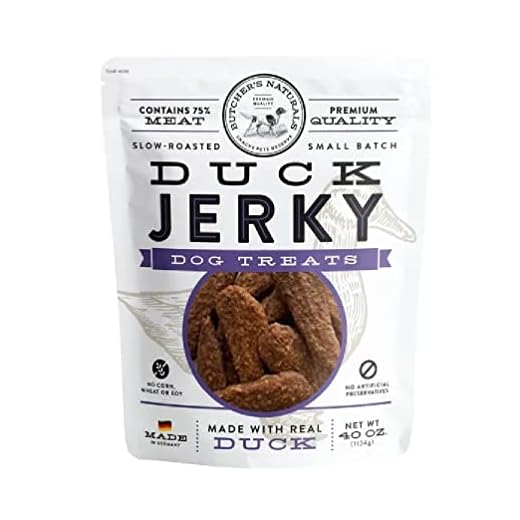 Butcher's Naturals Dog Treat Real Duck Slow Roasted Small Batch Contains 75% Meat No Corn No Soy (40 OZ)