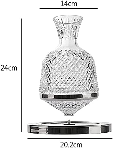 Jarra decantadora de vino, aireador de vino tinto y respirador, recipiente de vidrio transparente sin plomo para los amantes del vino