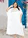 Gypsie Blu Women Soft Satin Kaftan Dress Swimsuit Cover Up for Ladies (White)