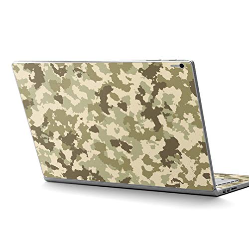 igsticker Surface Book2 Book3 15inch 専用 スキンシール サーフェス ブック 15インチ用 シール 005723 チェック・ボーダー 迷彩 模様