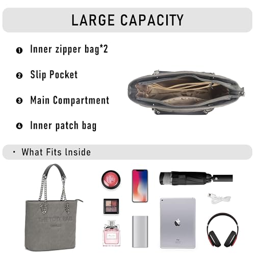Image of Chinllo Tote Bag for Women, Medium Top Handle Handbags Purse
