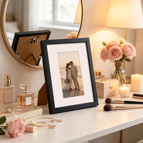 Image of upsimples 7x8 Picture Frame, Wall Decor Photo Frames, Black 1 Pack