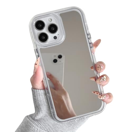 Coque miroir pour iPhone 15 Pro Max protection antichoc et anti-chute pour femme