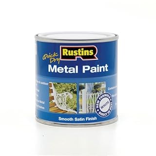 Rustins MPWH250 250ml Quick Dry Metal Paint - White