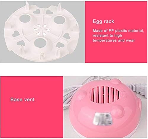 Electric Hard Boiled Egg Cooker Portable Rapid 3pcs Steamer Boiler Cooking Breakfast(E)