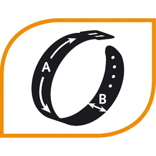 Ferplast Dual Cf25 e 45, Coleira para Cães, Laranja Ferplast para Cães, Tamanho G,Laranja