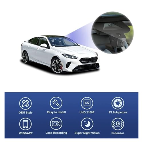 Dashcam 2K Dual Cam 64GB haute résolution pour BMW Série 2 Gran Coupé - 6