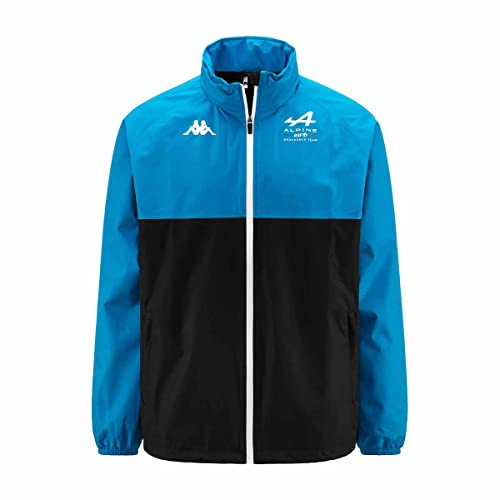 Kappa - Advend BWT Alpine F1 Team 2023 Jacke Schwarz für Herren, Schwarz, Blau, Rosa, S
