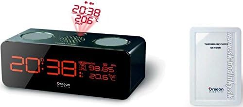 Oregon Scientific RRM320 FM Projection Clock with Outdoor Temperature,Black