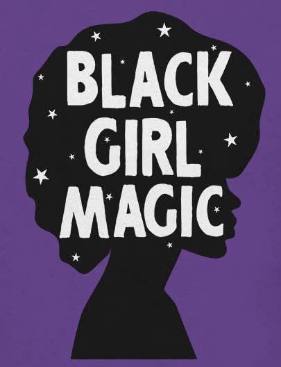 Black History Month Black Girl Magic Afro Toddler T Shirt Purple 3T