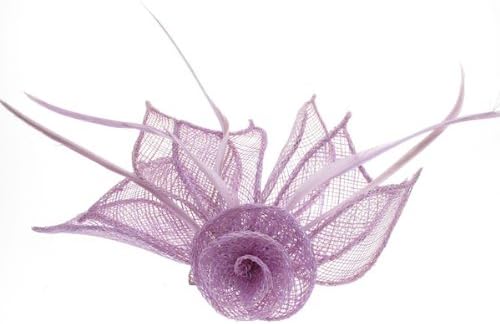 Glitz4Girlz Lilac Coiled Flower Fascinator Clip