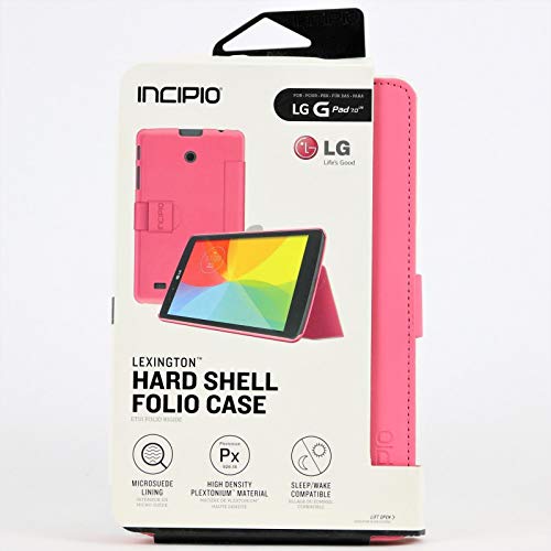 Incipio LG G Pad 7.0 LTE Case, Lexington [Hard Shell Folio Case] for LG G Pad 7.0 LTE-Pink