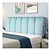 WYFDC Posteriore Molle Cuscino Cuscino del Cuneo for Il Letto Divano a Leggere Cuscino Grande Testata Cuscino Posteriore Supporto Schienale Pallet Pillow (Color : Light Blue, Size : 90 * 60cm)