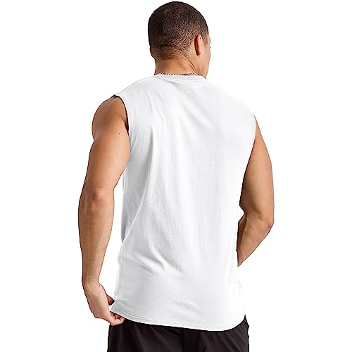 Hanes Men's Essentials Midweight T Pack, Cotton Muscle Tank Shirts, 3-Pack3