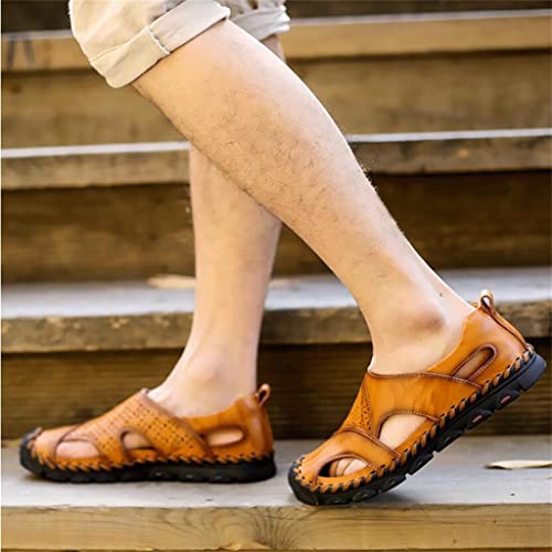 Leisure Beach Sandals Hiking Climbing Fishing Casual Outdoor Water Shoes Genuine Leather Slip-on Comfortable4