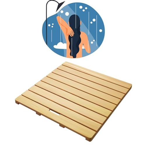 Alfombrilla de ducha antideslizante e impermeable para maxima seguridad en sauna