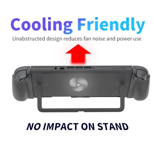 Image of MystiForge Split Grips for Nintendo Switch 2 Joycon 2 - Ergonomic, Anti-Slip TPU, Quick Release & Lightweight (Black)