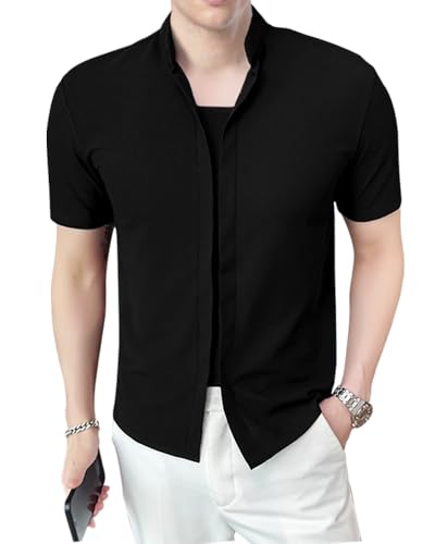 Image of Noble Monk Men's Regular Fit Cotton Casual Shirt with Spread Collar & Full Sleeves Shirt