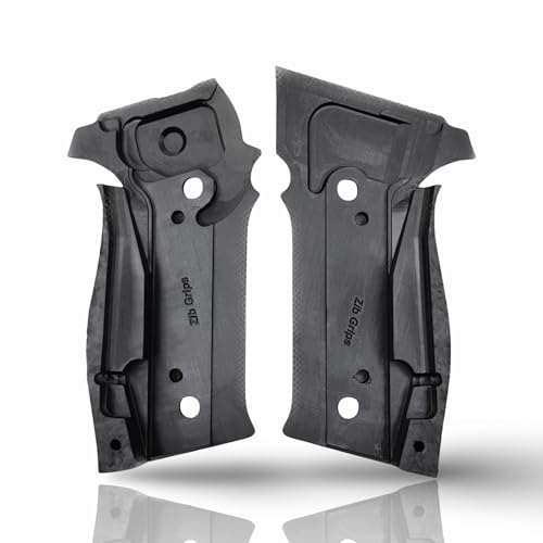 Zib Grips Aggressive Checkered Polymer Series Pistol Grips Compatible with, 1911 & Clones, Beretta, Sig Sauer, CZ, Browning, Taurus, Jericho, Ruger etc. (Sig Sauer P226)