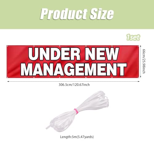 Bannière enroulable pour magasin sous nouvelle direction avec œillets de fixation - 3