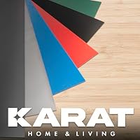 KARAT Bodenschutzmatte für Hartböden - Neo - Fußbodenschutz Schutzmatte Bürostuhl für Parkett Laminat Bodenmatte Bürostuhl - Stärke: 1,5 mm (Rot, 90 x 150 cm) – Ansicht 6