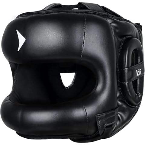 Vali Nista Face Saver Headgear for Boxing & MMA Training (Black, L/XL) Cover