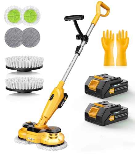 qimedo 6000mAh Battery Cordless Electric Mop M3, 800RPM Electric Power Scrubber & Mops for Floor...