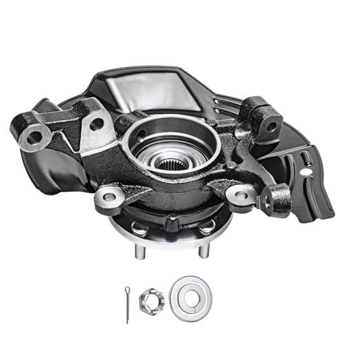 Image of Detroit Axle - 2.0L Front Left Steering Knuckle for 2011 Kia Optima, Driver Side Steering Knuckle & Wheel Bearing Hub Assembly Replacement