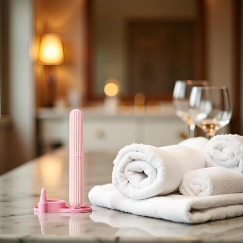 ROMI FLORIA 3Pcs Pink Portable Toothbrush Storage Case with Protective Lid, 8.6 inches, Toothbrush Cover Travel Camping — view 6