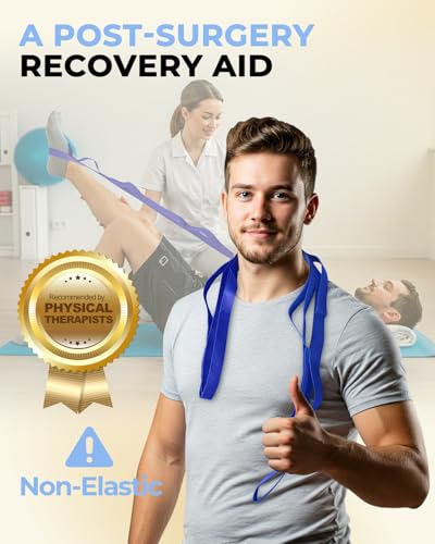 image for Trideer Stretching Strap Yoga Strap for Physical Therapy, 10 Loops Yog