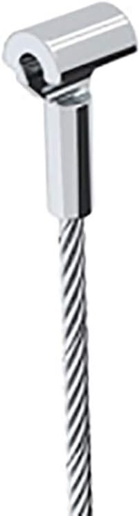 STAS Steel Cable with Cobra for clip rail & mini rail picture hanging systems (Cobra steel cable 2.5 meter (250cm or 98inch))