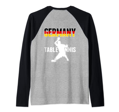 Stolze Deutschland Tischtennis Fans Trikot Deutschland Flagge Ping Pong Raglan