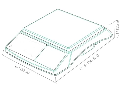 Báscula industrial legal NTEP, capacidad 30lb/60lb, alta precisión miniatura 3