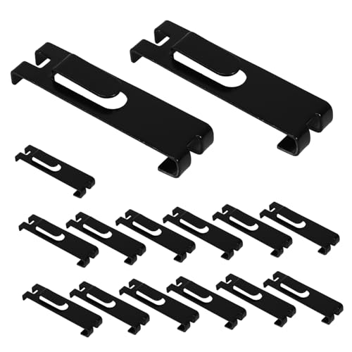 Unomor 15pcs Hooks for Displaying Photos Notch Design Utility Grid Wall Hangers for Home Decor Retail Use High Hardness Grid Shelf Display Hooks