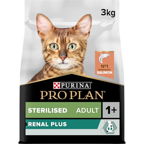 PURINA PRO PLAN | Renal Plus | Chat | Croquettes complètes pour Chat Adulte Stérilisé | Aide au maintien d'une fonction rénale saine et du système...