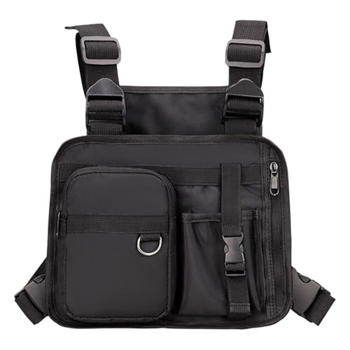 Ruwshuuk Torácico de running para hombre, mochila pecho correr senderismo – Bolsillo para teléfono mochila para corredores al aire libre caza jogging ciclismo senderismo entrenamiento caminar viaje