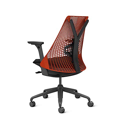 Image of Herman Miller Sayl Task Chair,Tilt Limiter with Forward Tilt,Adjustable Lumbar Support,Fully Adjustable Arms - Red
