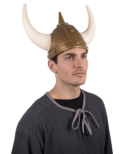 Kangaroo Viking Helmet with Horns for Men - Medieval Style Costume Hat for Men Greek Helmet Knight Hat Shield - Costume Crown Headpiece for Halloween, Cosplay Dressup Apparel