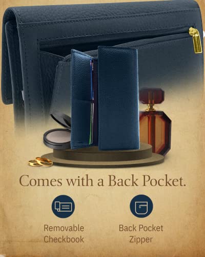 Access Denied Trifold Clutch RFID Wallets For Women - Large Capacity Womens Wallet Coin Pouch Leather Organizer With Checkbook Cover Gifts For Women4