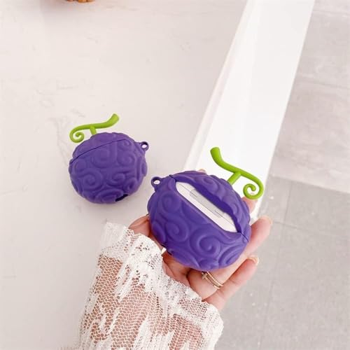 Image of Earbuds Cover for Airpods pro 3, Cute Silicone Protective Case Shell Anime Devil Fruit Style Compatible with Airpods pro 3 2025 for Boys and Girls