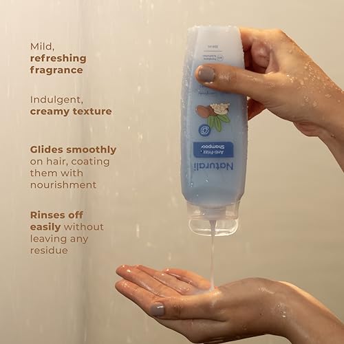 Image of Naturali Moisture Filling Shampoo, With Hyaluronic Acid, Argan Oil & Quinoa For Dry & Dehydrated Hair, Adds Shine & Bounce, Hyaluron Moisture 100H, 370Ml.