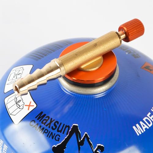 Alnicov Universal-Messing-Herdbrenner-Umschaltventil, Sicherheits-Herdschalter-Adapter für Outdoor-Camping