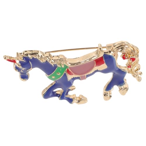 LALADEFIEE Broche Cheval Élégante pour Femmes Épingle Col et Revers Accessoire Châle et Veste Pin Décoratif pour Robe et Manteau Couleur Aléatoire Couleur Aléatoire