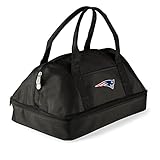 PICNIC TIME Black New England Patriots Potluck Casserole Tote